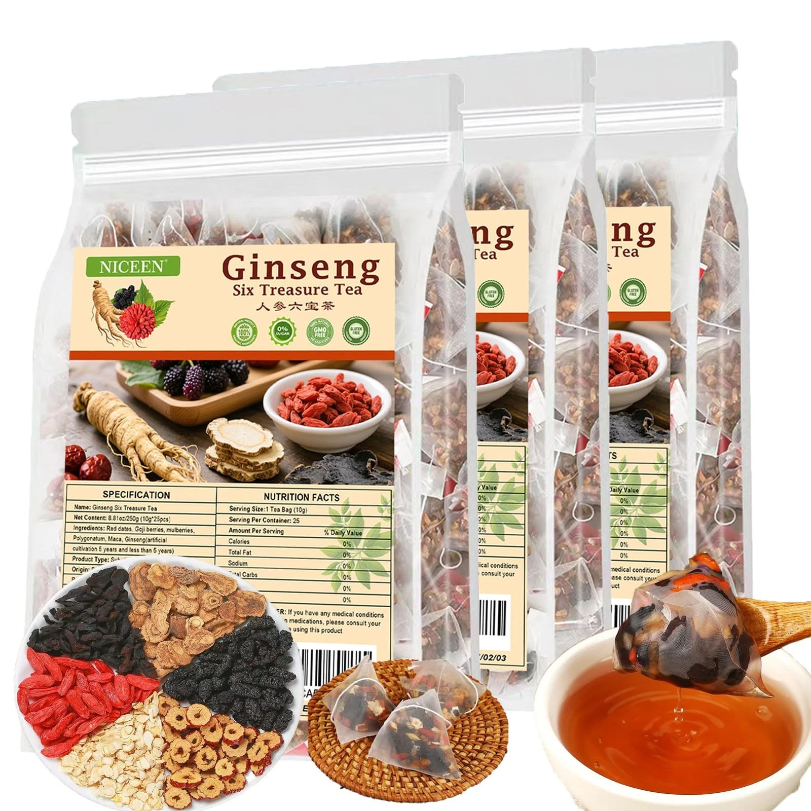 Ginseng Six-Treasure Tea